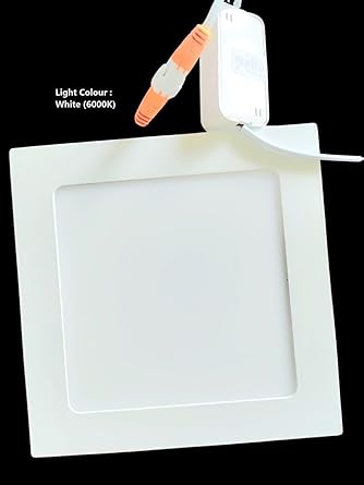esar 6000K White LED Panel Light for Ceiling, Wired