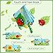 GKDOMS Soft Baby Books High Contrast Toy, Touch and Feel Crinkle Cloth Book Infant Toy with Non-Toxic Fabrics, Baby Shower, Thank You Gifts for Newborn Boys and Girls 0-6-12 Months