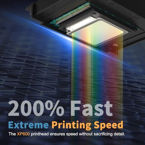 explux a4 dtf printerwith xp600 printhead with anti-clogging technology  200 high speed printingfor diy t-shirtother textiles2-year ink included