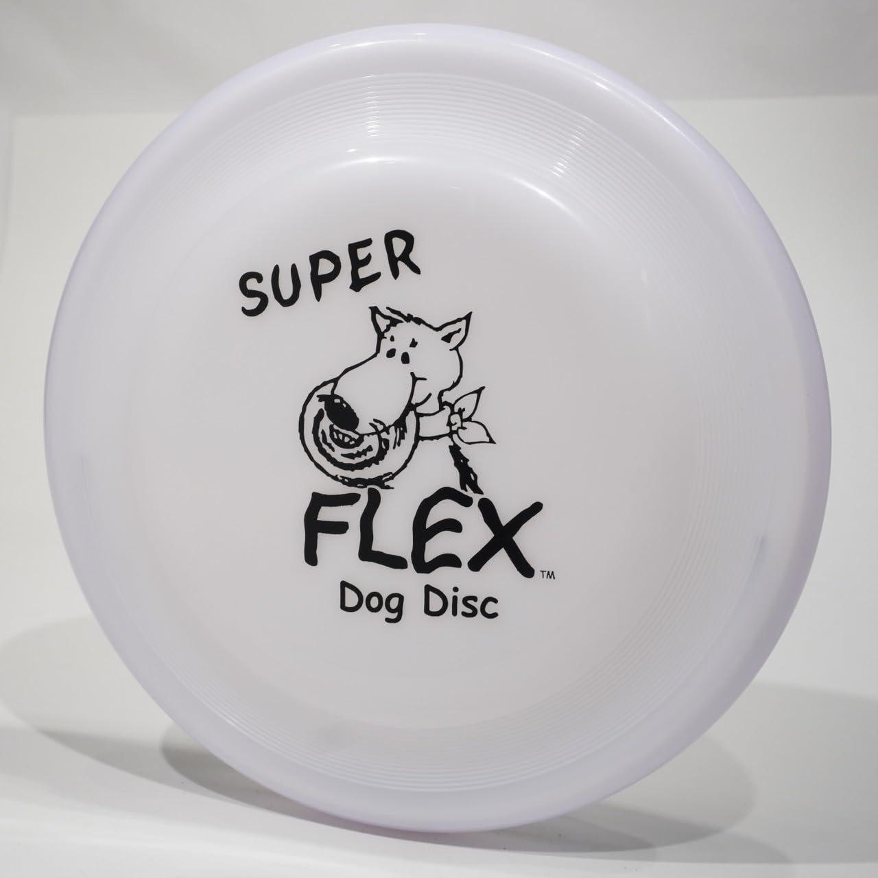 Wham-O Super Flex Fastback Dog Sport Flying Disc White