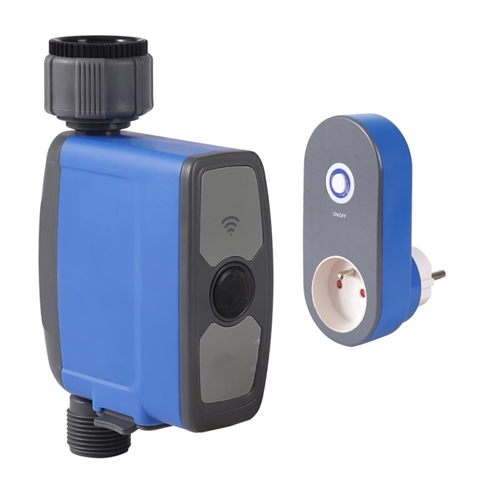 Smart Water Valve Shut off WiFi Water Timer Tuya Smart Home Garden Timer per irrigazione Automatico Sensore Pioggia Regolatore di irrigazione per Giardini, Prati, Cortili, ECC Telecomando WiFi