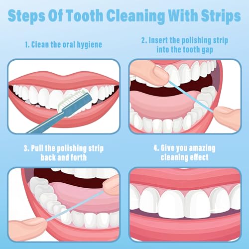 dental polishing strips 4mm interdental resin surface sanding files 2 pack