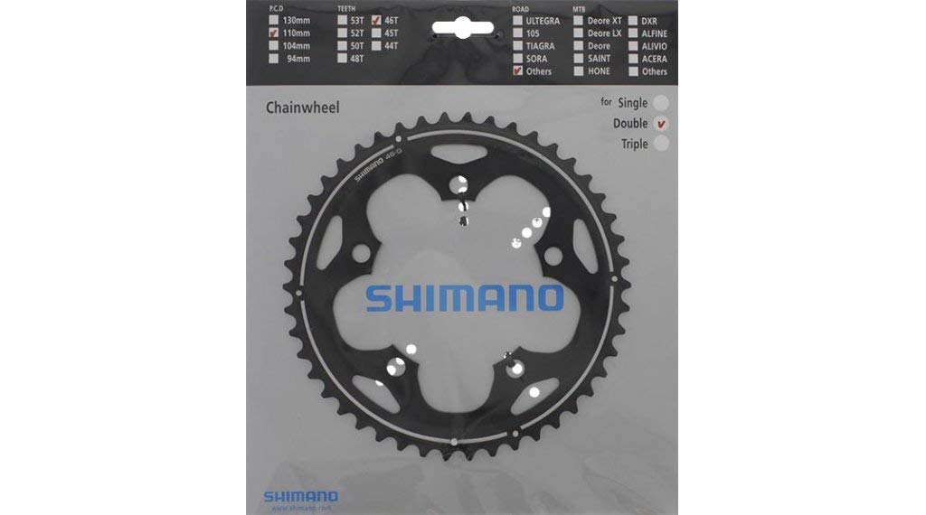 Shimano Plato 46D-G Ciclocross - FC-CX50 Plata Bike Crankset