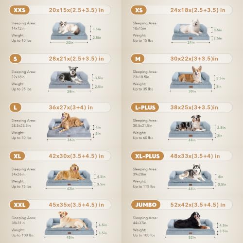 Orthopedic Washable Dog Bed with Bolster for Medium to Large Dogs | Pillow Support for Neck Relief, Egg Crate Foam, Waterproof Liner, Anti-Slip Bottom, Removable Bolster Cover, 36 x 27 Inch - Image 7