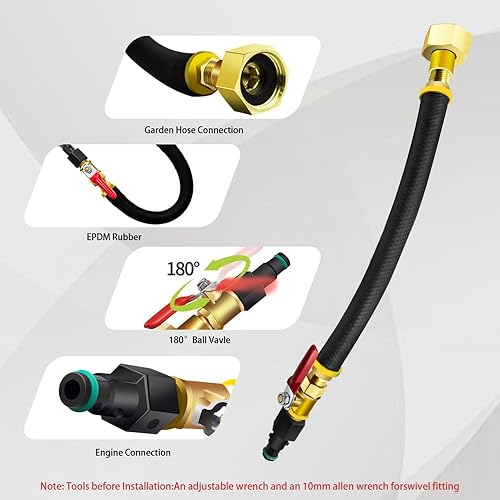 Miniatura 4 de Kit de acoplador de manguera de descarga para moto acuática, accesorios esenciales para barco, adecuado para válvula de conexión de manguera de