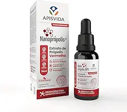 Apis Vida Nanoprópolis APV® - Extrato de Própolis Vermelho - Estimula o Sistema Imunológico - Sem Álcool e Zero Glutén - 20ml