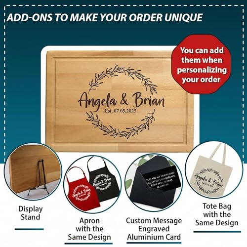 Tabla de Cortar de Bambú Personalizada 14x10 pulgadas miniatura 6