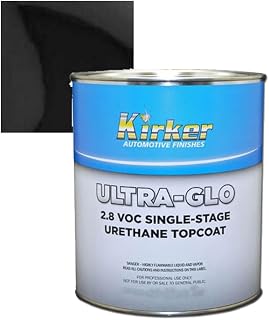 Ultra-Glo Single-Stage Acrylic Urethane Topcoats Automotive Paint 1 Quart (Ultimate Jet Black - UA-70333QT, 3/4 Quart)