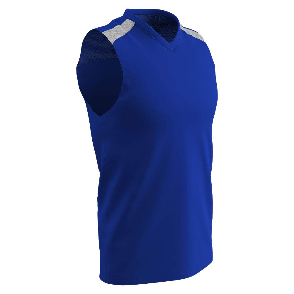 Champro Free Toss - Maglia da Basket in Poliestere, per Adulti, Misura 3XL, Colore: Bianco