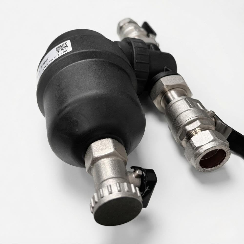 LavaTap Fernox TF1 kompletny filtr systemowy, 22 mm, filtr magnetyczny, filtr kotła, centralne ogrzewanie, filtr magnetyczny do kotła