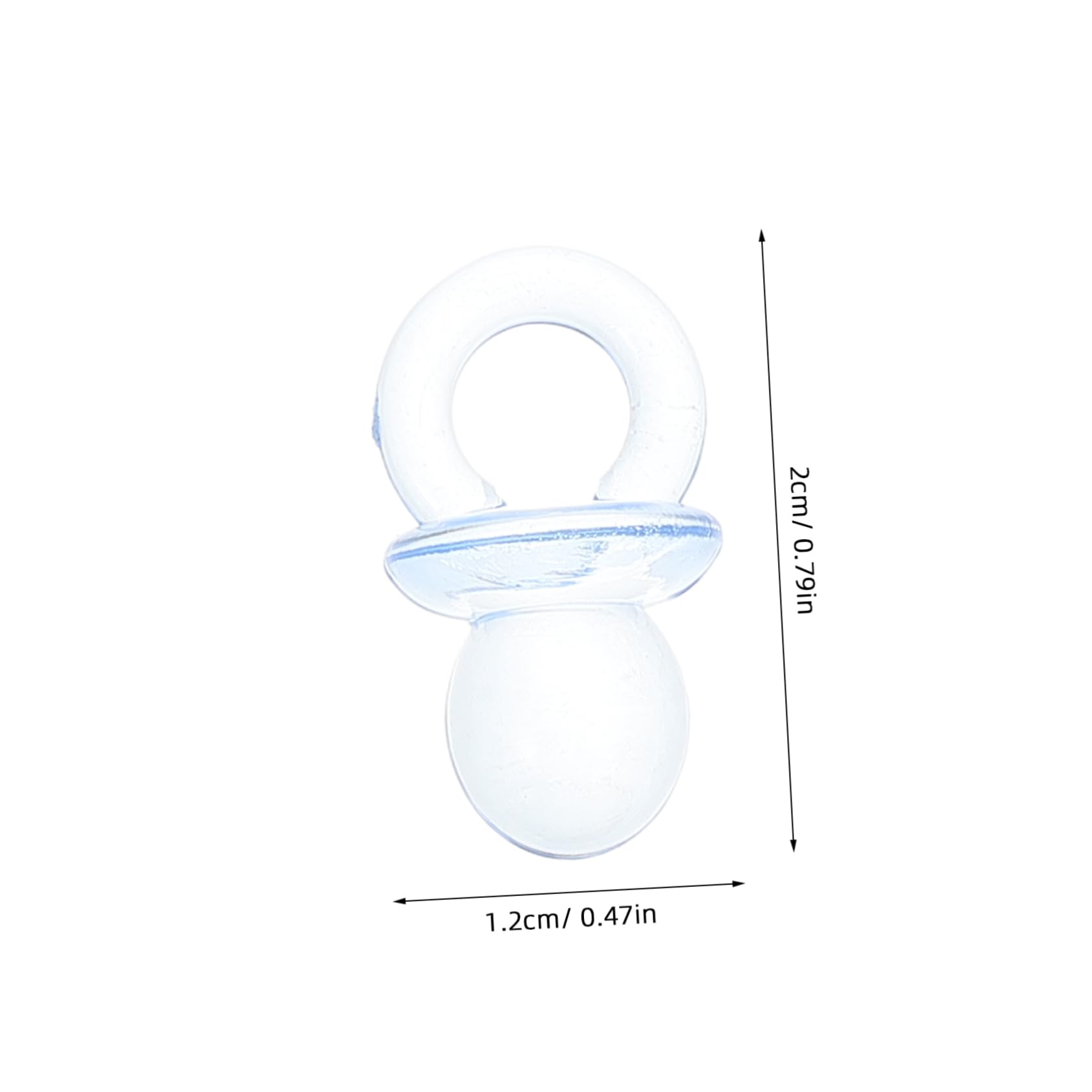 SUPVOX 50pcs Mini Pacifiers for Baby Shower Decorations Funny Pacifier Shower Favors for Boys Girls