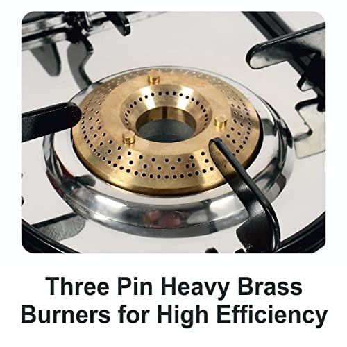 Khaitan 4 Burner Draw Double Decker (with Extra Big Party Cooking