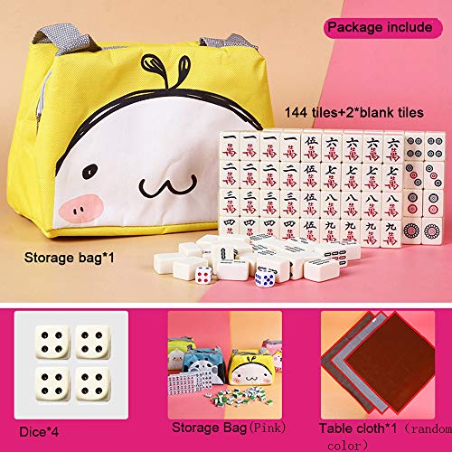 Set de Mahjong Chino Mini 144 Fichas con Bolsa y Tapete miniatura 6