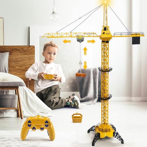 Mini Tudou 128 cm hohe 2,4 Hz Ferngesteuerte Turmkran,6 Kanäle Radio...