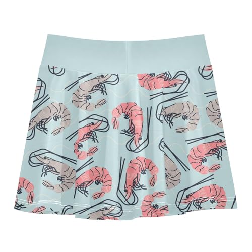 Girls Skorts High Waist Athletic Skirts with Shorts Shrimp Stretchy Teens Performance Tennis3