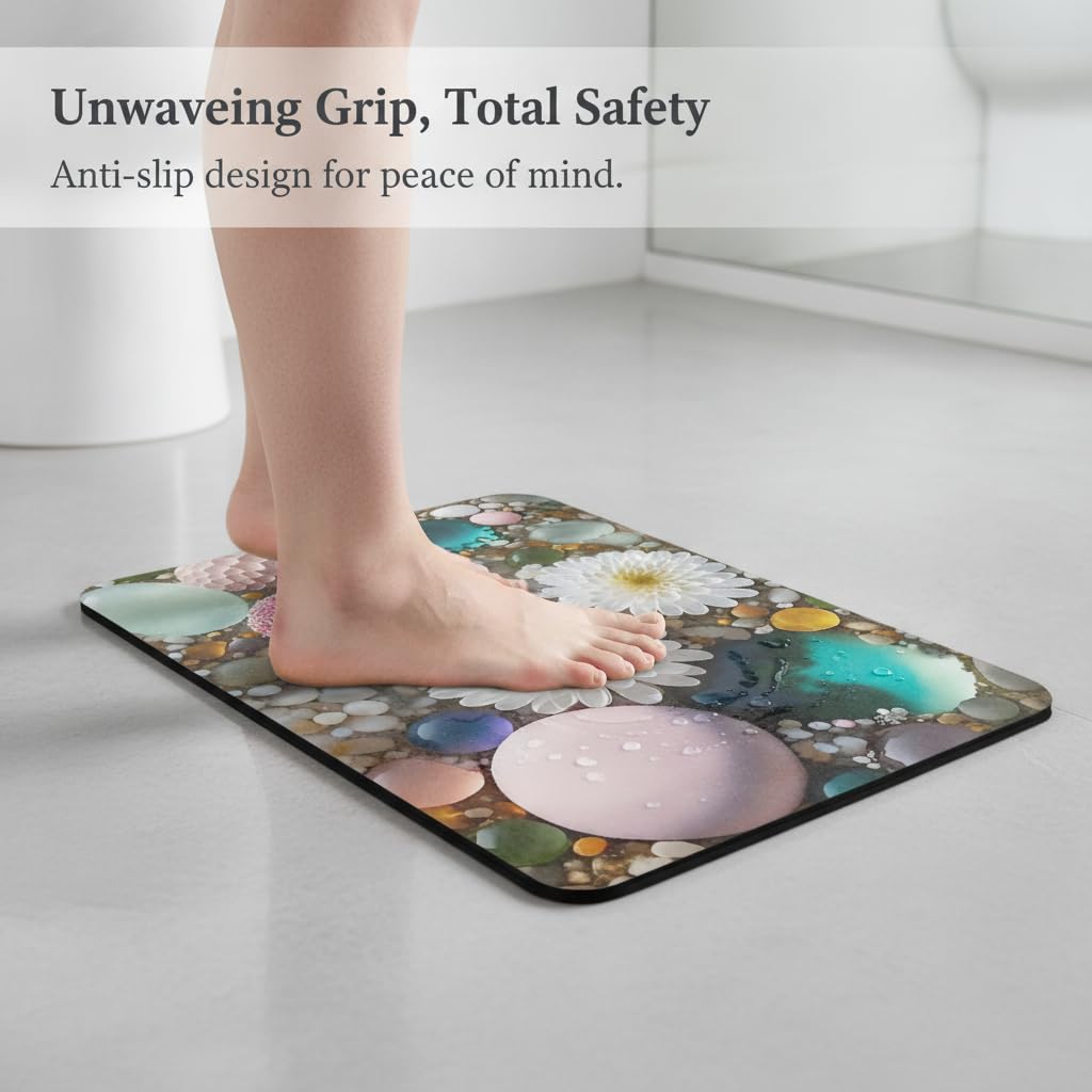 Tapis Bain Terre Diatomée Lavable, Color to 3, 60x90cm