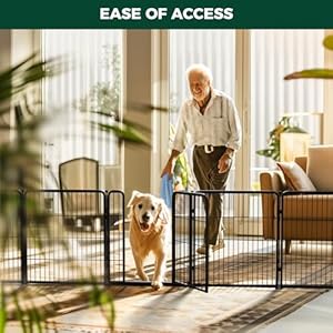   FXW-HomePlus-Indoor-Dog-Playpen-Stress-Free-and-Safe-Play-32-Inch-6-Panels-BlackPatented