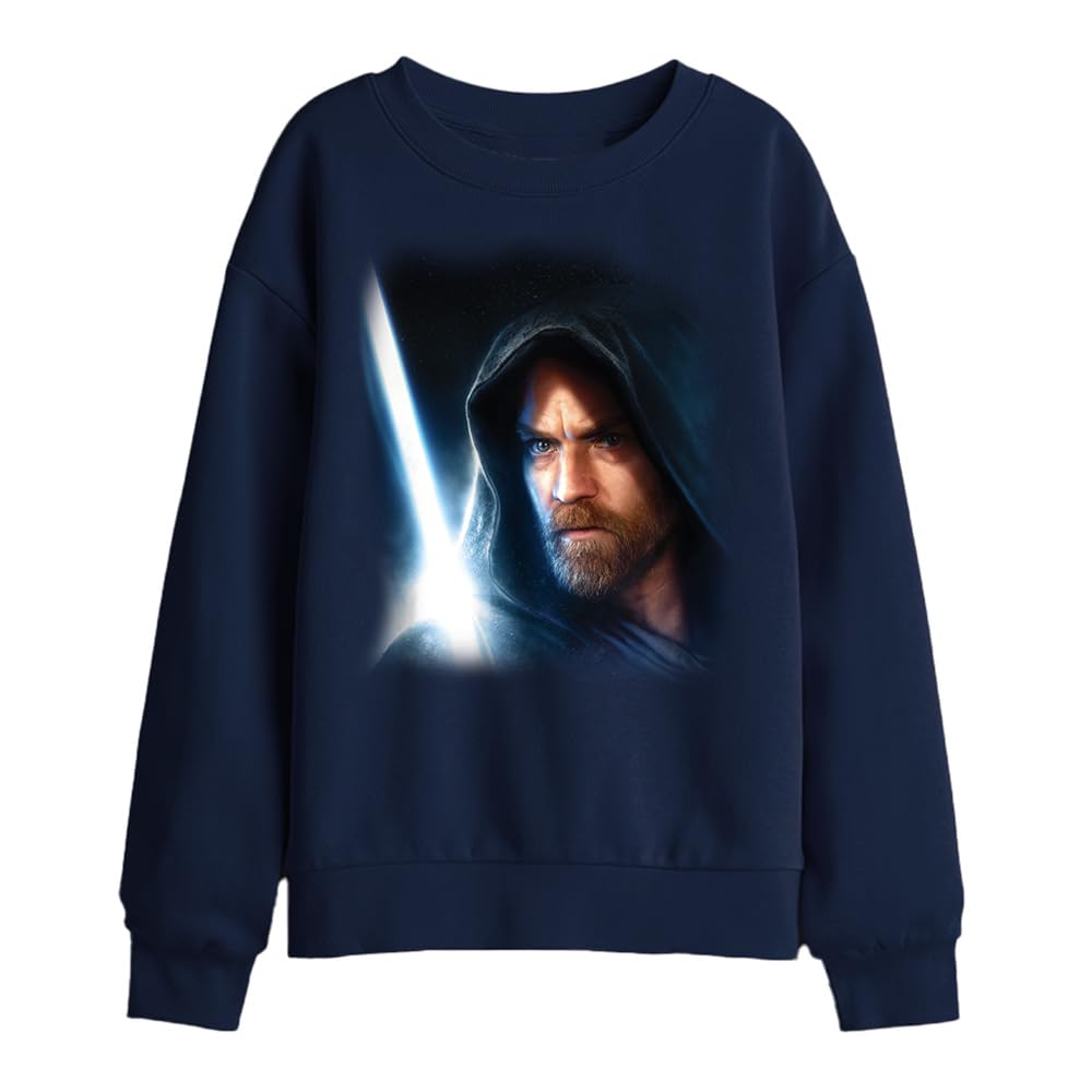 Sweat Obiwan Kenobi Star Wars enfant marine pull chaud résistant - 5