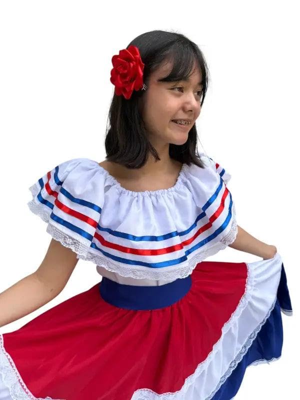 Costa Rican Traditional Women Fiesta Dress4