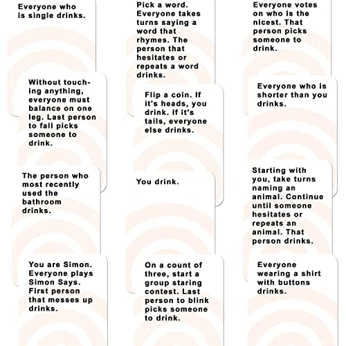 Image of Awestuffs These Cards Will Get You Drunk Too, Adult Drinking Card Game, 100 Cards, for 2-8 Players