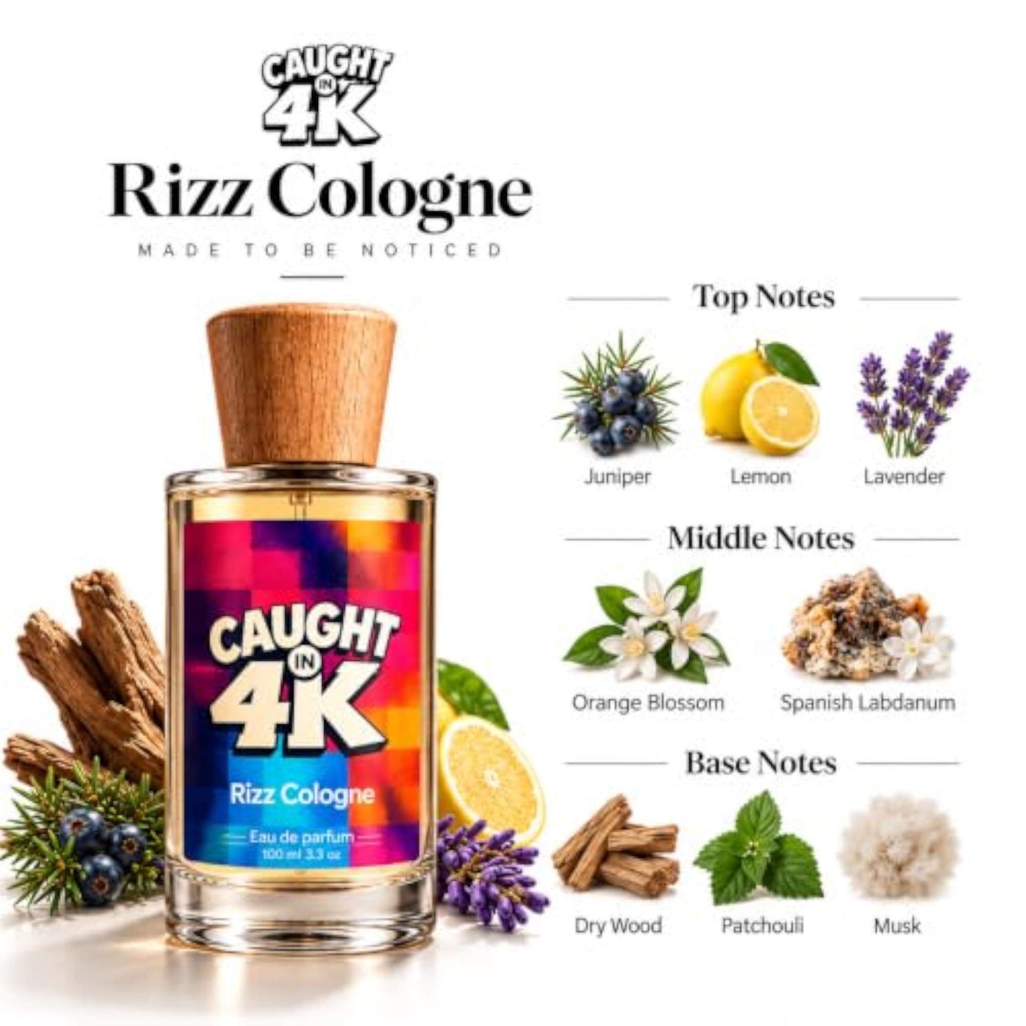 Unisex Rizz EDP, Long Lasting Perfume, 100ml