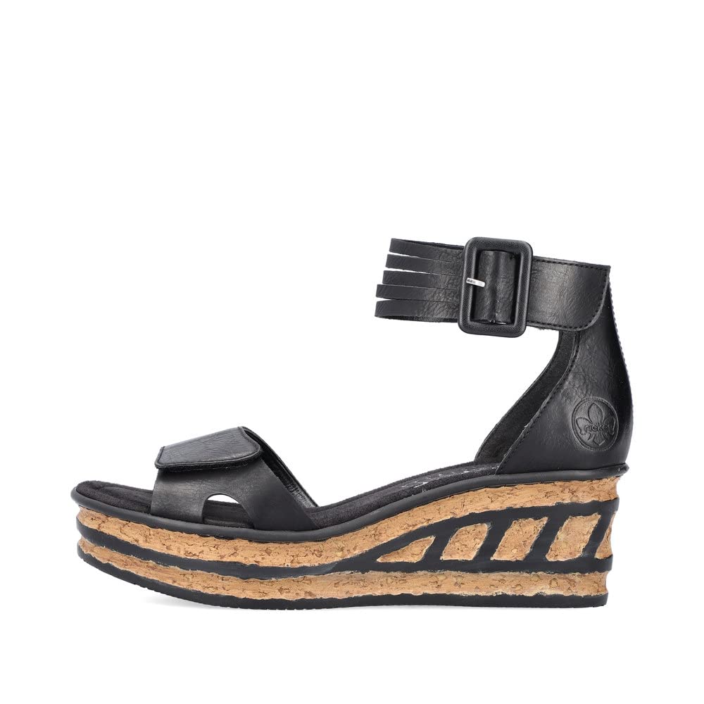 Rieker Damen Klassische Sandalen 68194, Frauen Sandalen