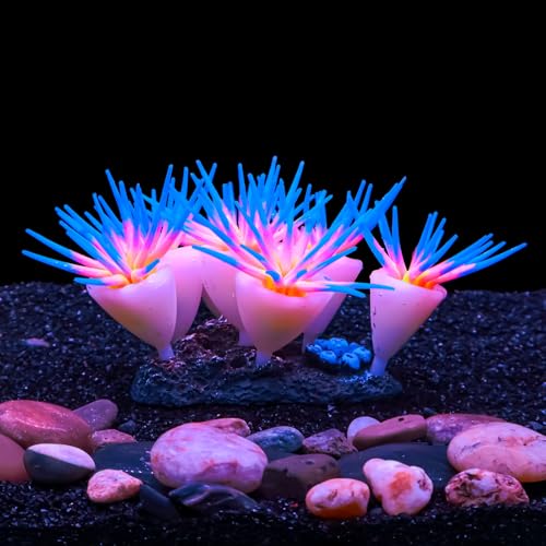 Bluecoco Dynamic Glow in The Dark Aquarium Decorations,Unleashing Visual Effects