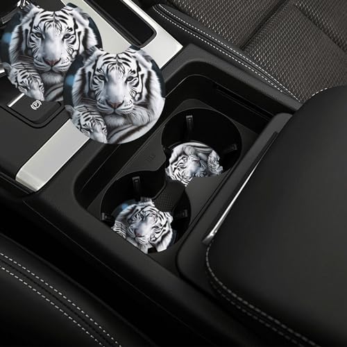 Portavasos para auto 2 unidades negro neopreno