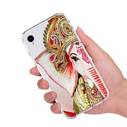 LIYY Elephant Pattern Design Clear Printed Flexible TPU Silicone Phone