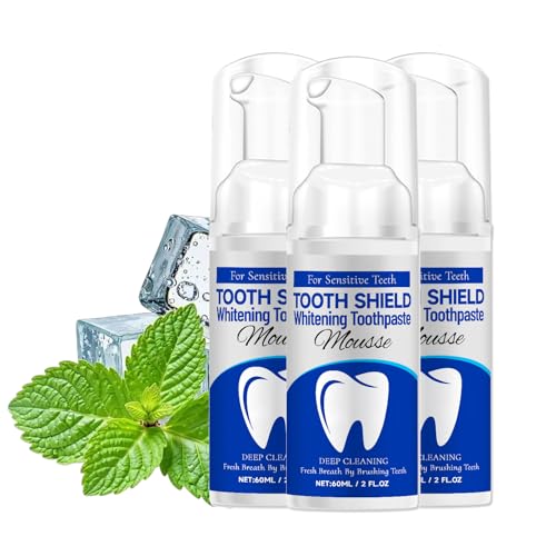 Pasta de dientes blanqueadora, crema dentífrica de menta blanqueadora, crema dental, espuma de espuma hidroxiapatita, eliminación de manchas para dientes sensibles, cuidado de limpieza dental