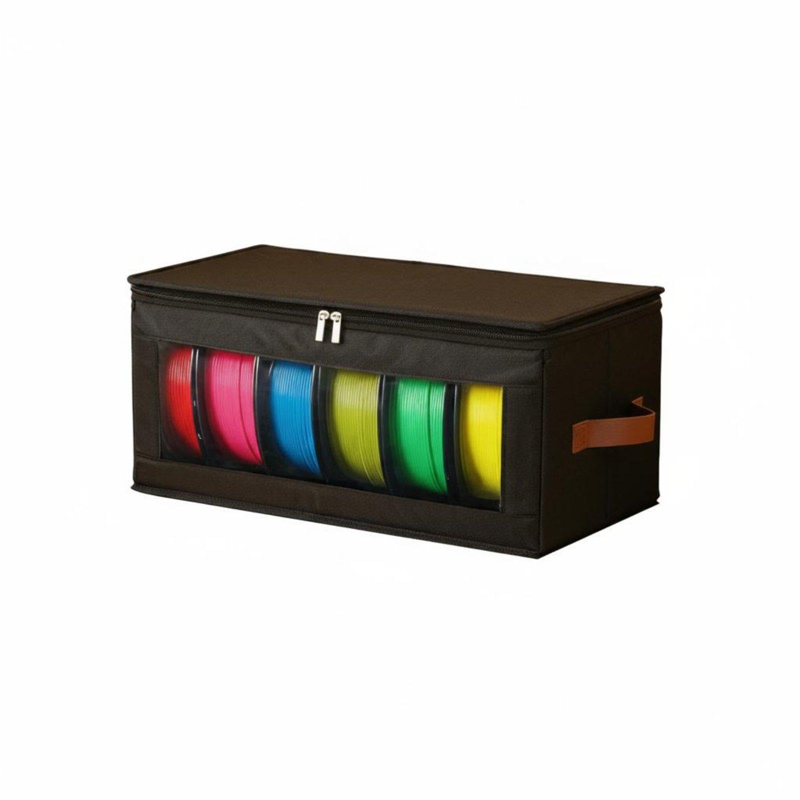 3D Printer Filament Storage Box Holds 6 Rolls 3D Printer Filament Box Oxford Cloth for Makers, Workshop, Studio, Garage Black Oxford Cloth 1 Pack-picture-30