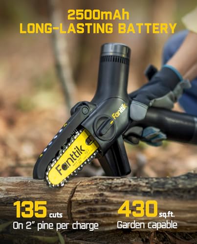 Fanttik F2 Master Mini Cordless Rotary Tool Kit 4V & Fanttik TurboLite W10 APEX External Rotor Brushless Motor Mini Chainsaw Cordless with 3 Speed Adjustment