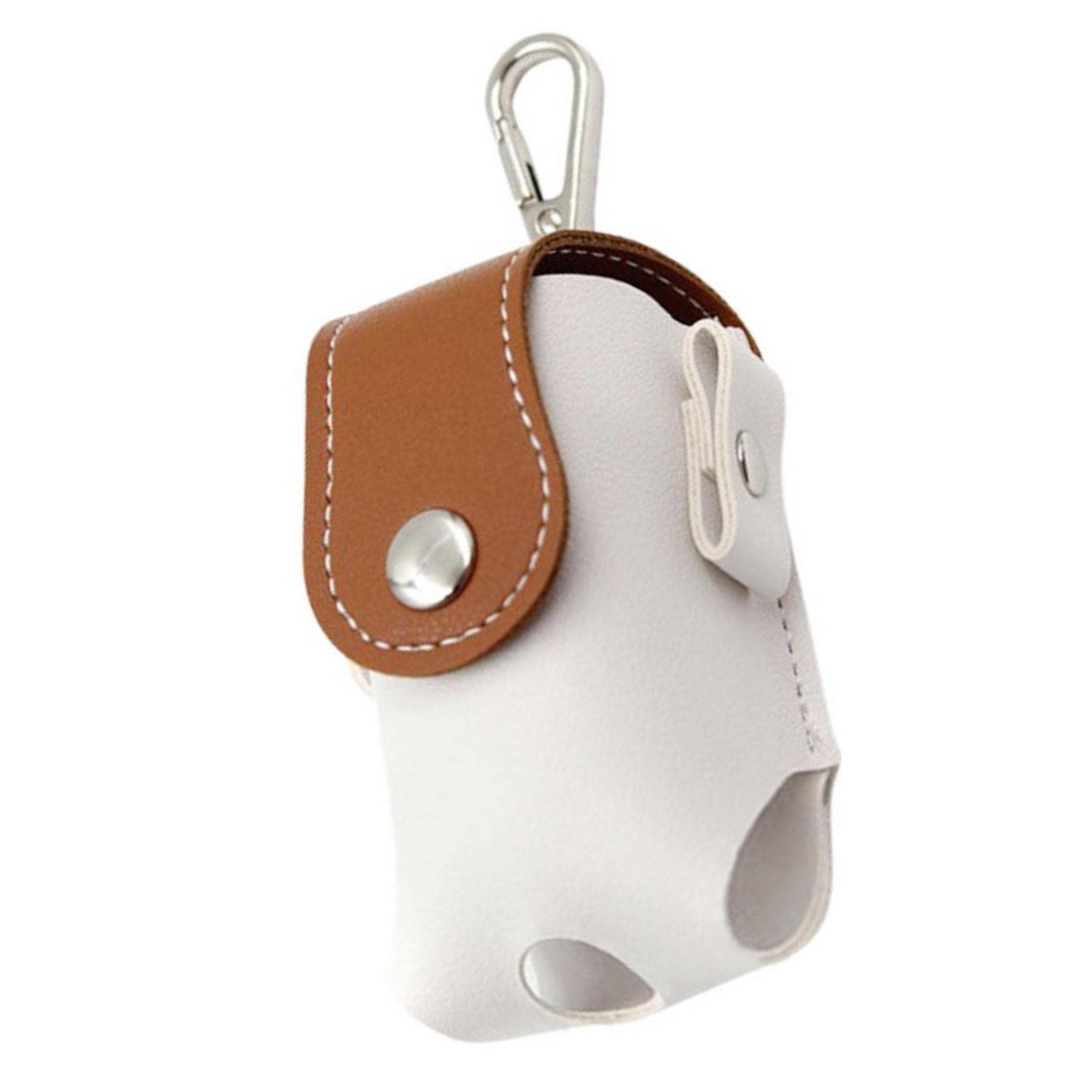 UJEAVETTE Tees Holder Storage Case Carrier Pouch Mini Golf Ball Bag for Training Brown