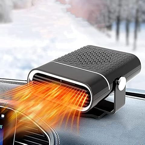 ItsyFox Car Heater Fan, Portable Car Heater Defroster, 12V 150W 2-in-1 Car Windshield Defroster, Car Defroster Windshields Demister with 360° Rotatable Cover