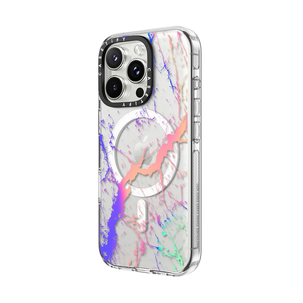 CASETiFY iPhone 16 ケース Clear - Marble051 CASETiFY Clear iPhone 16 Pro Case [Not Yellowing / 6.6 ft. 3X