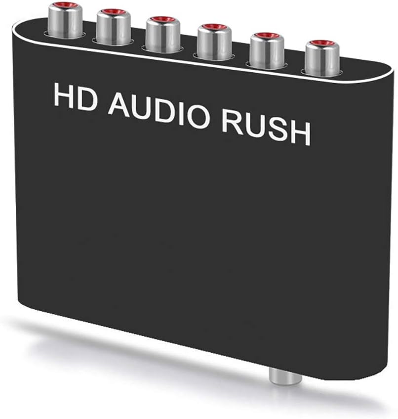 DAC Audio Decoder, Digital DTS Channel Decoder 5.1 PS3 HD DVD PS4 Audio Converter Optical Fiber Coaxial Sound Adapter, Digital-to-analog Converter