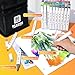 Reaeon Alcohol Art Markers, 80 Colors Fine & Chisel Dual Tip Marker Set, Permanent Art Markers for Adults Sketching Painting Drawing and Coloring(White Barrel)