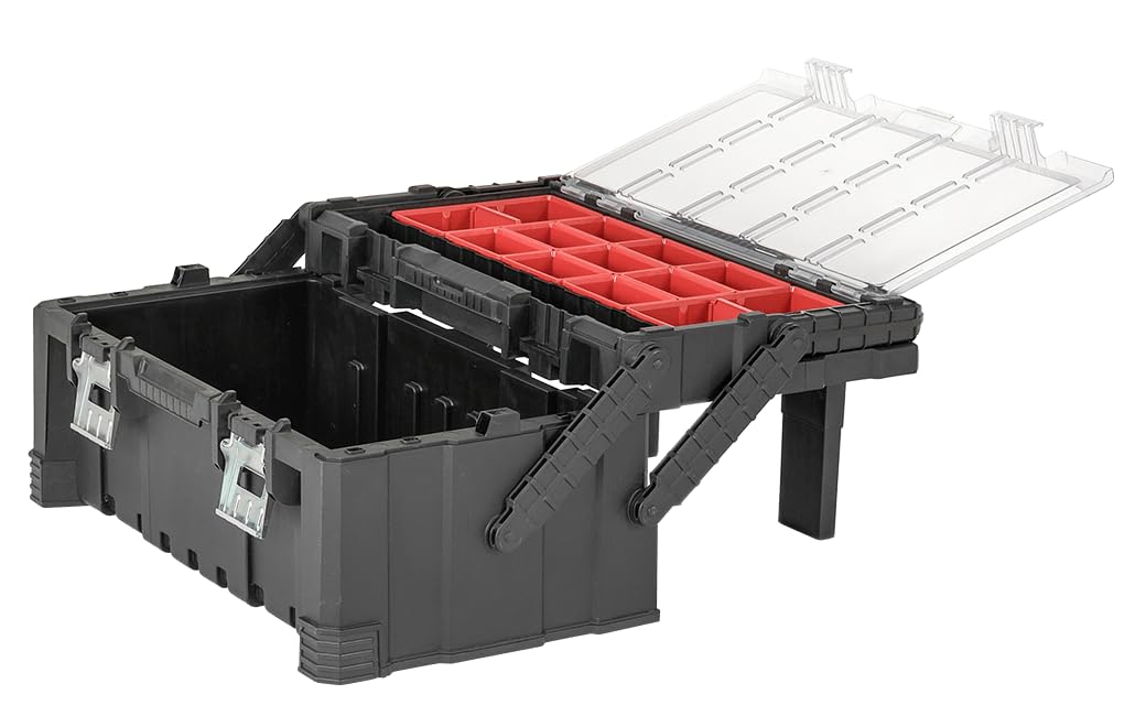 Cassetta porta utensili Cantilever Pro Tool Box colore: rosso / grigio