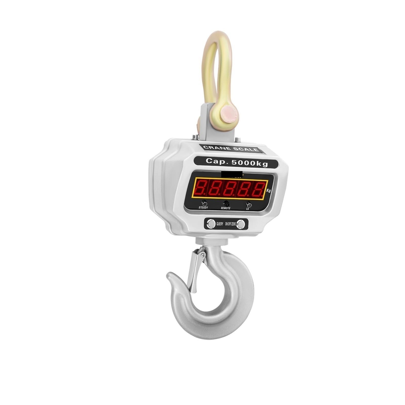 Crane Scale, 1T 5T Digital Crane Scales with Remote Control Mini Balance Precision Gadgets Tools for Industrial Hanging Hook(5000KG Silver)