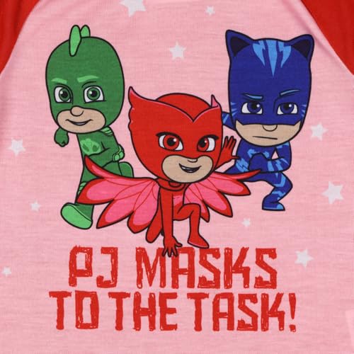 PJ Masks Pajamas Girls' Gekko Catboy Owlette To The Task Heroes PJ Lounge 2 Piece Set4