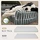 BEDSURE orthopädisches Hundebett Grosse Hunde - 106x76x18cm wasserdichtes Hundesofa mit Memory-Schaum & Eierkarton-Schaum, waschbarer und Abnehmbarer Cordbezug Hundecouch, grau