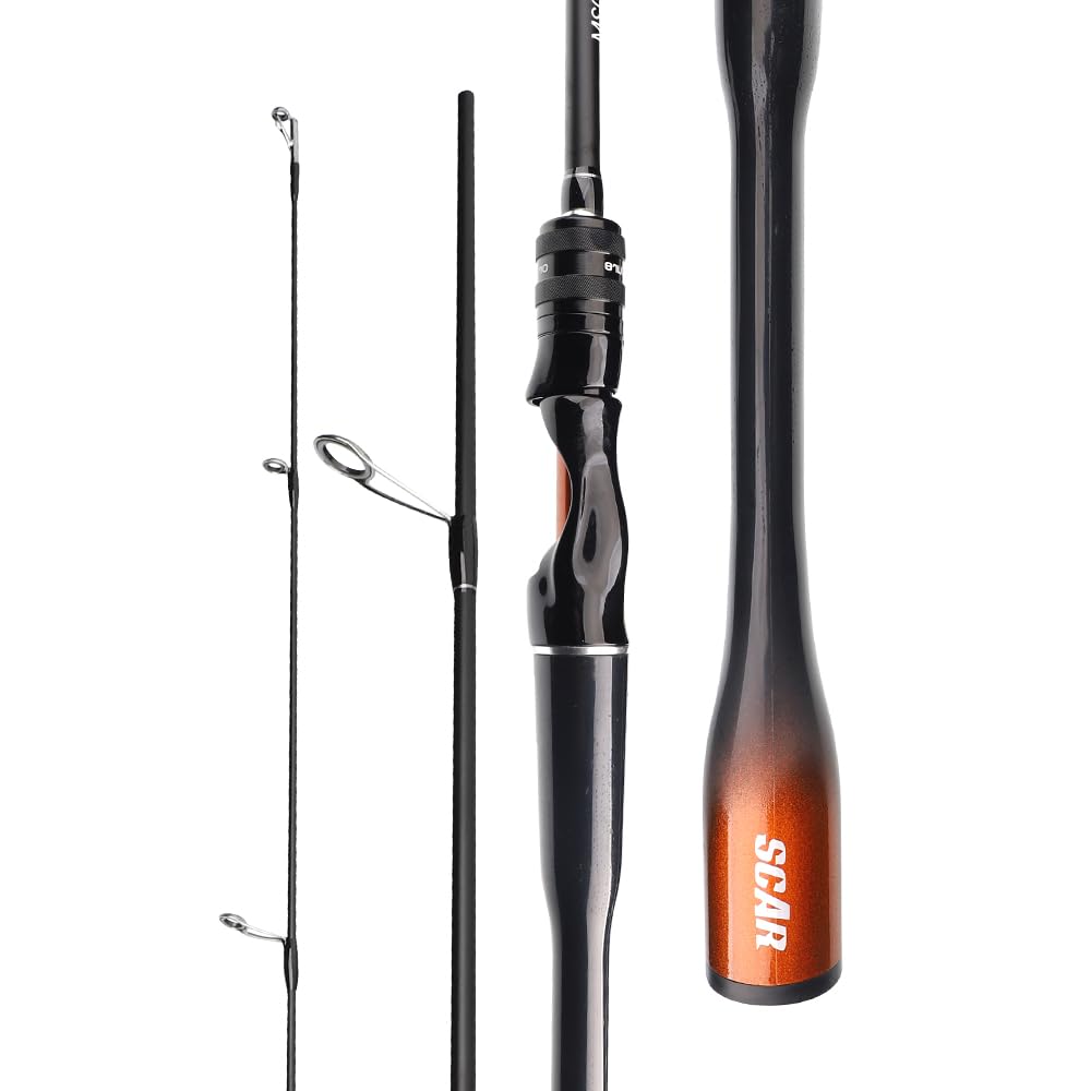 Amazon | バスロッド M調 超軽ルアーロッド 炭素繊維製釣り竿