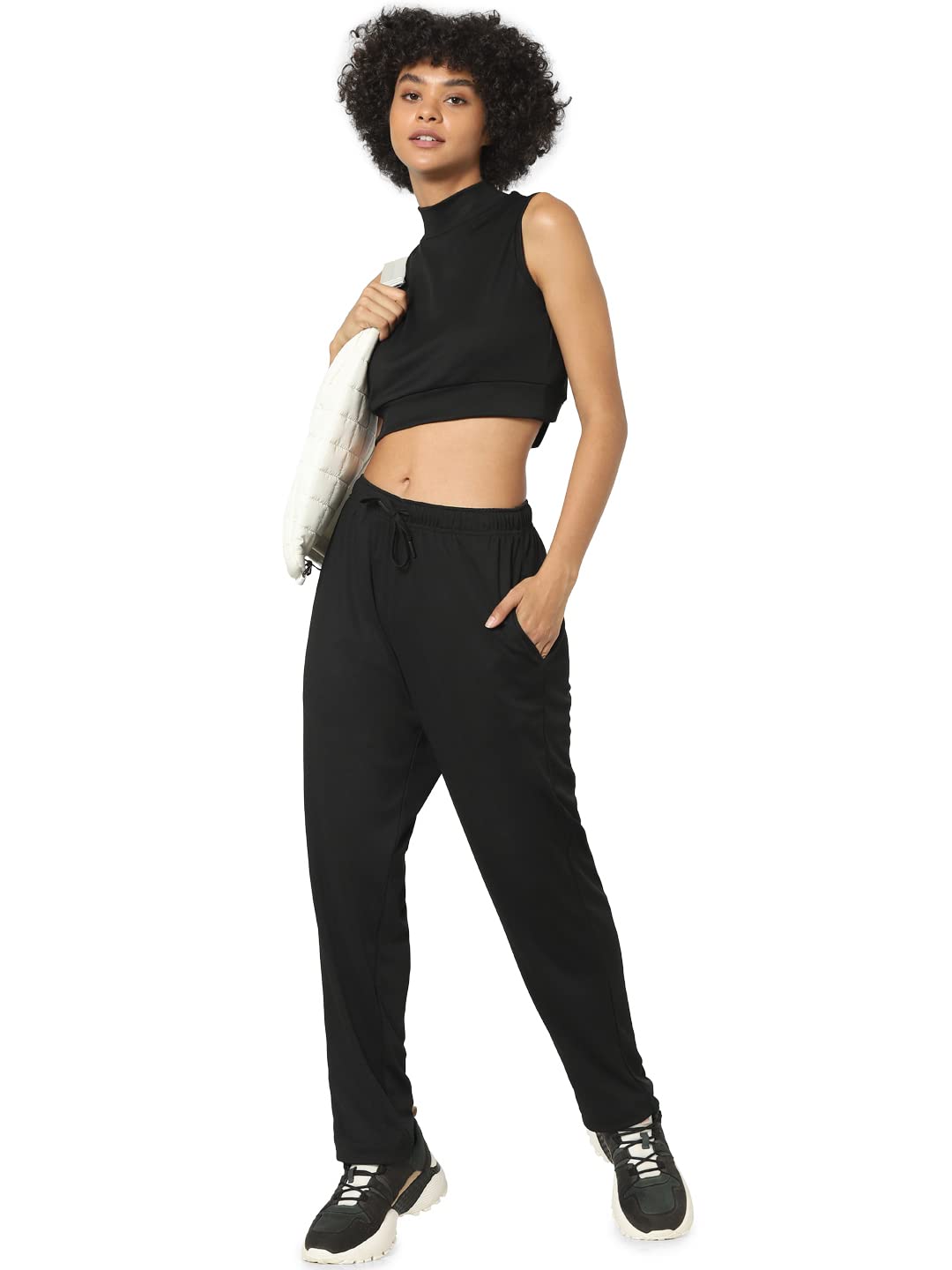 only Women's Jogger Style Regular Track Pants-picture-25