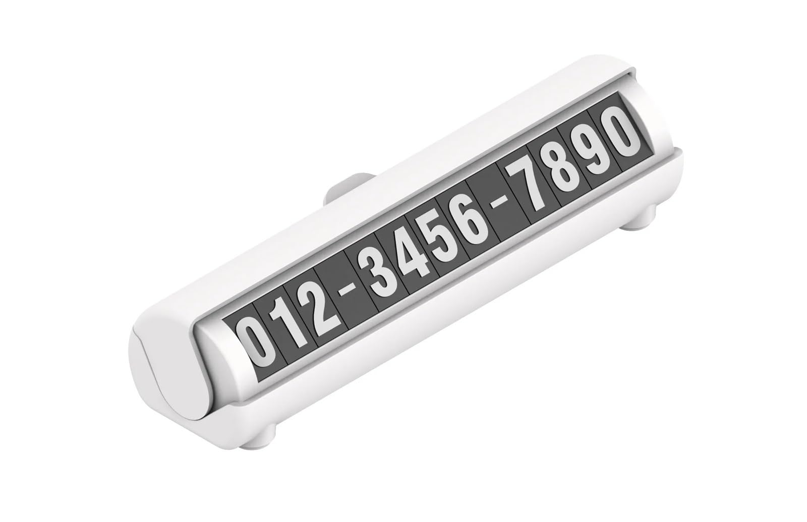 2Pcs General Purpose Car Temporary Parking Sign, Hidden Luminous Mobile Phone Number, Creative Interior Supplies for Car(White)