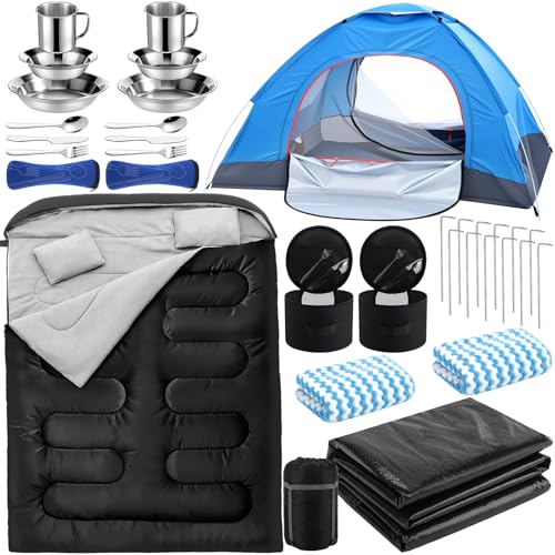 Hillsuren 18 Pcs Camping Tent Set for 2-3 Person...