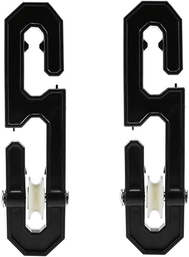 Miniatura 7 de Aifeier ET Paquete de 2 esparcidores de tendedero, polea separadora de tendedero de plástico de aluminio para cargas pesadas y tendedero largo