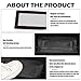 Yumfugu Pack-2 Car Backseat Air Vent Cover, Seat Air Outlet Dust Covers, Automobile Interior Replacements, Compatible with Tesla Model 3/Y (Black)