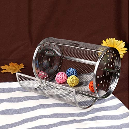 Edelstahl Ofenbraten Korb Rotisserie Grill Korb Elektrisch Röstkäfig rotierende Backkäfig -Grillkorb für Elektroofen Kaffeebohnen Erdnuss BBQ mit Geschenkbox 8 Zoll – Bild 6