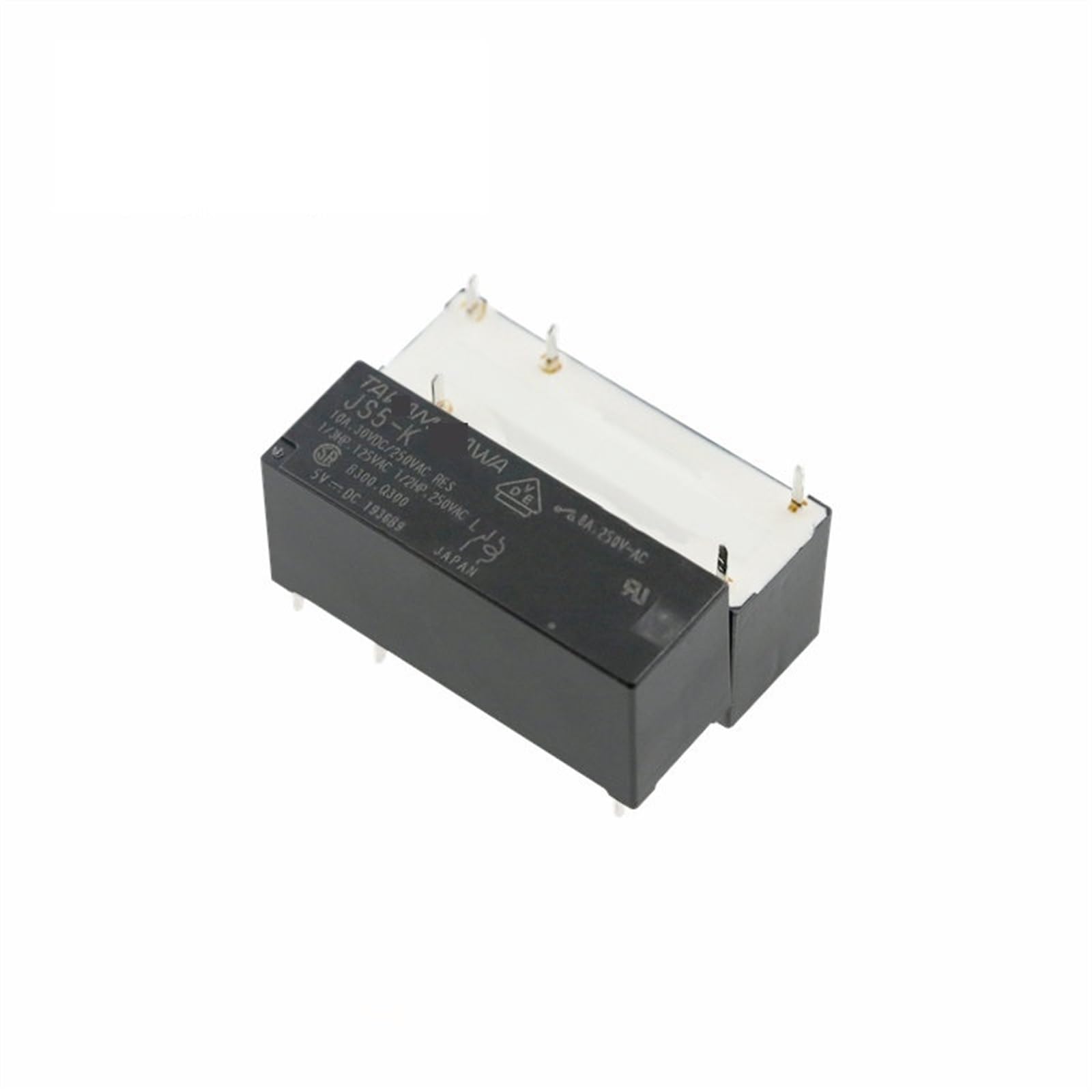 Relé de potencia JS5-K 5VDC mini interruptor electromagnético DIP-5 8A 250VAC lote de 2 piezas 8