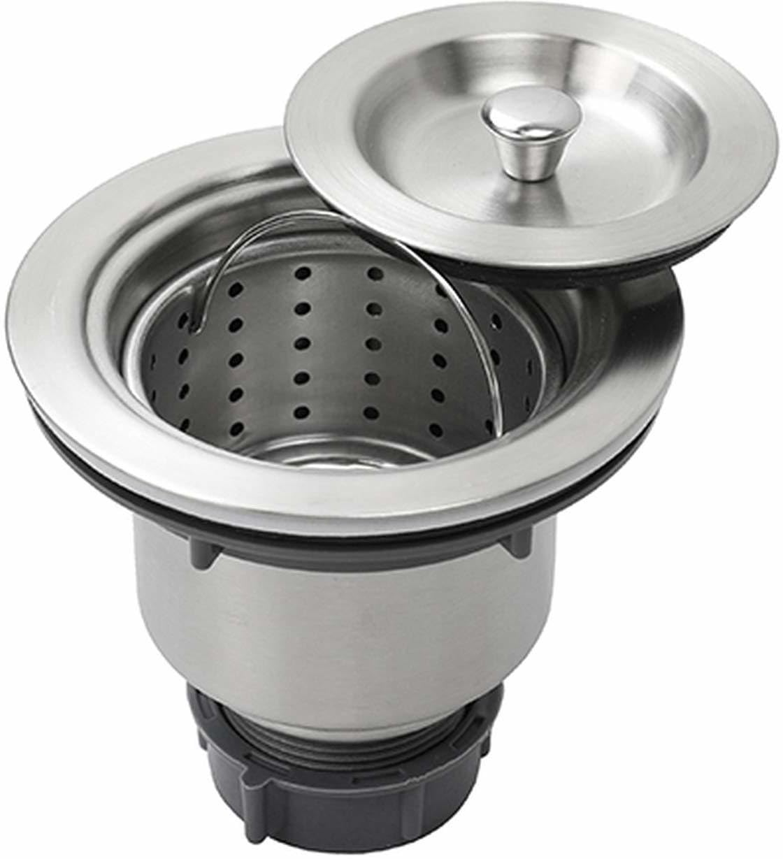 BATHONIX Stainless Steel 304 Extra Heavy 4" inch Waste Coupling Sink Jali/Bucket Type for Kitchen Wash Basin Drain